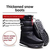 Bottes de neige imperméables pour femmes, chaudes, doublées de fourrure, épaisses, antidérapantes, mi-mollet, pour l'extérieur, couleur personnalisée en usine