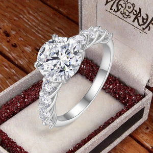 Shipping USA Unisex Wedding Engagement Moissanite <b>Set</b> <b>Rings</b> Fine 925 <b>Sterling</b> <b>Silver</b> Band GemStacking <b>Rings</b> Platinum Plated - Product Image 3