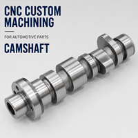 Usinage CNC personnalisé d'arbre à cames en acier allié 42CrMo améliore l'efficacité d'admission du moteur