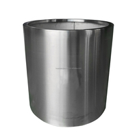 Jardinières en métal pour balcon, vente en gros, en acier inoxydable brossé, pots à fleurs thermolaqués, jardinières extérieures personnalisées, boîtes à plantes