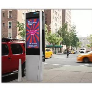 High Quality Information Kiosk Ad Display Digital Signage Bus Shelter Advertising Screen Lcd Display Outdoor Capacitive