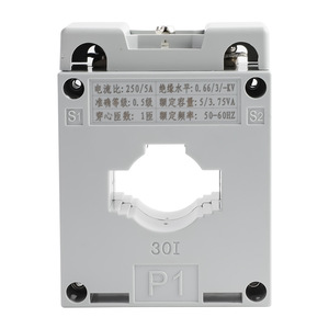 หม้อแปลงกระแสไฟฟ้า Bh-0.66 Ct Ac 250/5a 0.5 เกรด 30 มม. ตัวเรือนพลาสติก ซีลแนวนอน P1 S1 S2 - Product Image 1