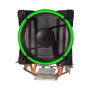 Refroidisseur de processeur Huierde Mini 2 Heat Pipe 90X90X25MM avec ventilateur LED RGB, dissipateur thermique en cuivre et aluminium, roulements hydrauliques, multiplateforme - Product Image 5