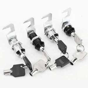 Serrure à bille circulaire à <span class=keywords><strong>clé</strong></span> <span class=keywords><strong>en</strong></span> alliage de zinc poli <span class=keywords><strong>pour</strong></span> boîte électrique et boîte aux lettres, argent/noir, haute sécurité - Product Image 2