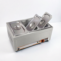 Chauffe-plats électrique Bain Marie avec 3 casseroles Équipement de chauffage et de maintien chaud et chaud