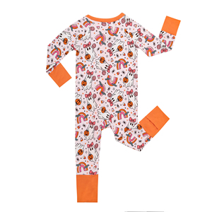 Mono para Bebé con Estampado Lindo, Diseño de <span class=keywords><strong>Halloween</strong></span>, <span class=keywords><strong>Ropa</strong></span> Infantil, Mono de Manga Larga con Cierre para Bebé, Combinable con Todo - Product Image 4