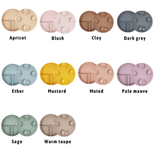 Plaque divisée allant au lave-vaisselle au <span class=keywords><strong>micro</strong></span>-ondes <span class=keywords><strong>avec</strong></span> <span class=keywords><strong>couvercle</strong></span> 100% plaque en silicone pour tout-petits de qualité alimentaire - Product Image 6
