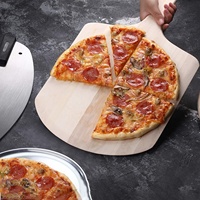 Pelle à pizza en bois 16 "X 14" Palette à pizza de qualité restaurant avec poignée de 12 "pour faire de la pizza