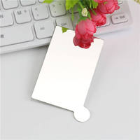 Miroir de poche compact en acier inoxydable, miroir de maquillage, logo personnalisé pour cadeaux d'entreprise, publicité