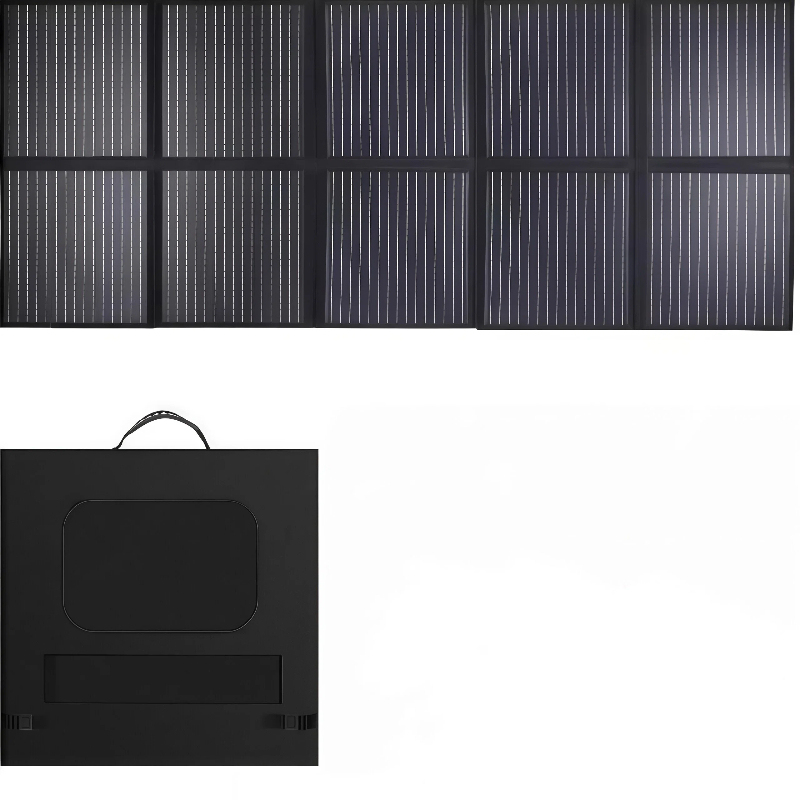 Alecter <strong>1000W</strong> Black Foldable <strong>Portable</strong> <strong>Solar</strong> <strong>Panels</strong> N-Type Mono Technology 25% Efficiency IP65 Waterproof CE Certified Outdoor