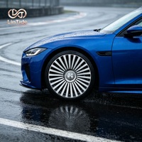 Jantes de voiture de luxe multi-rayons, finition noire brillante usinée, roues sport 19 20 21 22 pouces