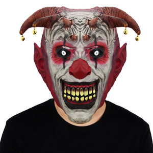 Máscara de Payaso <span class=keywords><strong>Asesino</strong></span> de Silicona para Decoración de Halloween, Accesorio de Cine con Decoración para Fiestas - Product Image 4