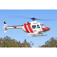 Helicóptero Roban RC Tamaño 470, Versión B206 RTF, Rojo y Blanco, Modelo Cal FIRE, GPS, Retorno Automático, Juguetes para Adultos