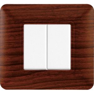 Placca per Presa a Muro in Plastica Gloca 2P Radica Compatibile con Matix per Uso Residenziale - Product Image 4