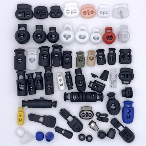 Boucles à ressort en plastique PP, perles cylindriques à double trou, boucles réglables en forme de nez de cochon, accessoires de sac durables et storable S 01 - Product Image 1