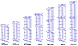 2,0 м высокий V сетчатый профиль защитное ограждение по периметру проволочного ограждения - Product Image 5