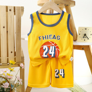 Set di Maglie da Basket per Bambini e Bambine, <span class=keywords><strong>Canotte</strong></span> Monocolore ad Asciugatura Rapida, Abbigliamento Sportivo - Product Image 2