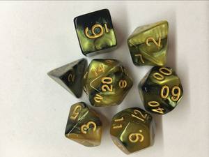 Nouveau jeu de dés 7 pièces/lot, dés multi-faces de haute qualité avec effet marbré D4 D6 D8 D10 D10 D12 D20, jeu de dés de rôle DUNGEON and DRAGONS - Product Image 3