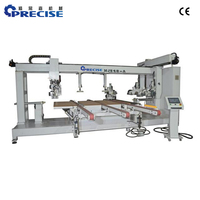 Máquina CNC de corte y fresado de puertas de tipo simple, con sierra de 4 lados para paneles de puertas de madera