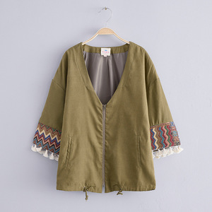Giacche all'ingrosso all'ingrosso giacche da ragazza Kurti Design Outdoor con maniche a nappa nel negozio Online - Product Image 4