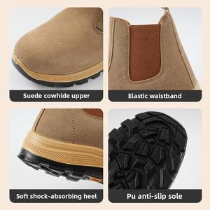 Chaussures <span class=keywords><strong>de</strong></span> sécurité montantes en cuir <span class=keywords><strong>de</strong></span> vachette pour hommes Protection du travail du <span class=keywords><strong>soudeur</strong></span> Anti-brûlure Anti-crevaison Caractéristiques <span class=keywords><strong>de</strong></span> fonctionnement <span class=keywords><strong>de</strong></span> l'atelier - Product Image 5
