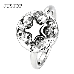 แหวนค็อกเทล JUSTOP Star เงินแท้ 925 ชุบเงิน วินเทจ เครื่องประดับแฟชั่นสำหรับทุกเพศ เหมาะสำหรับใส่ทุกวัน ของขวัญ - Product Image 4