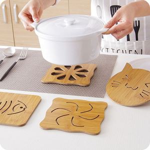 Cute Wooden Cartoon Non-Slip Insulated Table Mat Coaster Kitchen Dining Heat Resistant Pad Children Kids Tableware Home - Product Image 4