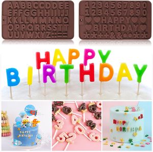 Juego de moldes de silicona para hornear letras de corazón de diamante para boda, herramienta de decoración de pasteles de San Valentín - Product Image 4