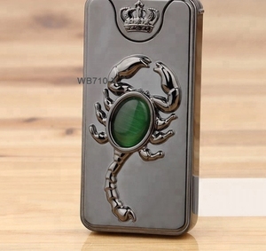 Thiết lập Auger Bọ Cạp lắc hai mặt siêu mỏng Thuốc lá nhẹ hơn <span class=keywords><strong>USB</strong></span> sạc nhẹ hơn Windproof thuốc lá điện tử nhẹ hơn - Product Image 4