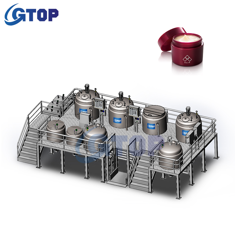 Поставщик из Гуанчжоу, машина для смешивания крема для тела, косметический гелевый смеситель, промышленный бак для смешивания шампуня и моющего средства из нержавеющей стали