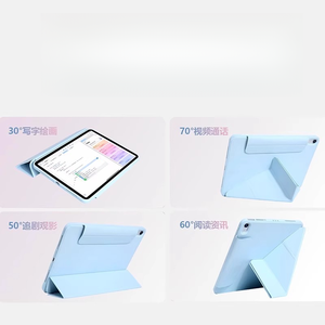 Vente en gros Fashion Anti-chute 10.2 pouces pour <span class=keywords><strong>iPad</strong></span> 9e génération <span class=keywords><strong>Coque</strong></span> de protection pour tablette avec fente pour stylo Y-Fold 11 Étui de protection - Product Image 4