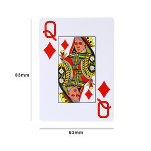 Baraja de póker personalizada, baraja de cartas de PVC con impresión de doble diseño Personal profesional, resistente al agua, 100% - Product Image 3