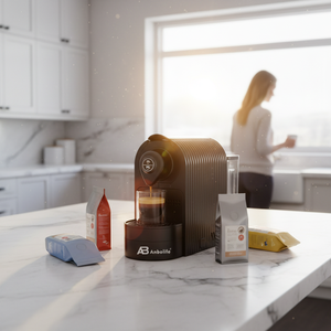 <span class=keywords><strong>Cafetera</strong></span> de <span class=keywords><strong>Cápsulas</strong></span> 3 en 1 Abbolife, Nueva, 20 Bares, 1400W, Multicompatible <span class=keywords><strong>con</strong></span> <span class=keywords><strong>Todas</strong></span> <span class=keywords><strong>las</strong></span> <span class=keywords><strong>Cápsulas</strong></span> NESPRESSO, <span class=keywords><strong>con</strong></span> Tanque de Agua de 0.7L - Product Image 3