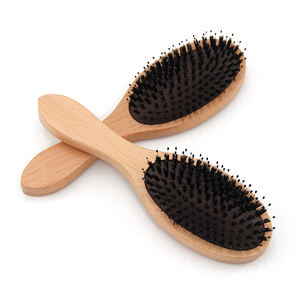 Muestra Gratuita de <span class=keywords><strong>Cepillo</strong></span> para el Cabello de Madera Personalizado con Cojín, <span class=keywords><strong>Cepillo</strong></span> para Masaje del Cuero Cabelludo con <span class=keywords><strong>Cerdas</strong></span> de Jabalí y Madera Natural - Product Image 4