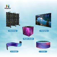 Système de mur vidéo LED à affichage incurvé extérieur clé en main P2.97 mur d'écran LED pour scène d'exposition