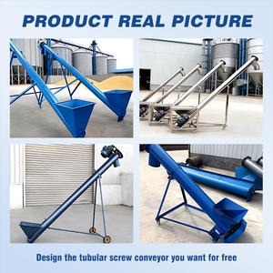 Schuinliggende buisvormige schroefconveyor voor cementfabriek poedertransport continue bulkhandling industriële schroefvoeder - Product Image 3