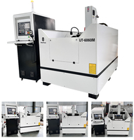 Machine de fraisage CNC à 3 axes 4040 6060 6090 Mini CNC en métal 3D Haute précision Moteur à engrenages Syntec 4,5 kW Lit en fonte unique