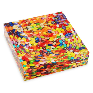 Đĩa Kẹo <span class=keywords><strong>Pop</strong></span> Cầu Vồng Dày 25Mm 30Mm 35Mm 40Mm 45Mm 50Mm Khay Ăn Vặt Kẹo PMMA Thiết Kế Nhiều Màu Sắc Ngọt Ngào Tại Nhà Bát Kẹo Lucite - Product Image 1