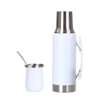 Termo de Acero Inoxidable 304 de Doble Capa al Vacío de 1200ML, Cafetera Resistente para el Hogar y Camping con Impresión de Logotipo Personalizable