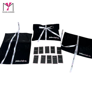 Sac à cheveux en velours personnalisable de luxe MUYANG avec revêtement UV - Product Image 1