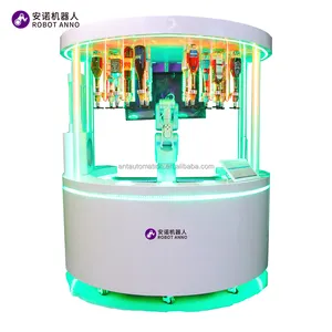 Robot lengan Membuat es mesin penjual koktail es Robot Bartender sepenuhnya otomatis