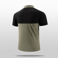 T-shirt décontracté solide d'été pour hommes T-shirt polo court à col rabattu en soie de glace à séchage rapide T-shirt de sport T-shirt polo pour hommes