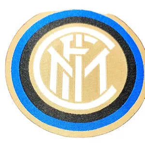 Customized Milan Team Football Patch Fabric Patch Rubber 3D Logo Label PVC Embossed Engraved Rubber Patch