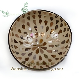 Cuenco de coco con Laca ecológica de Vietnam Hanoi Diseño de color personalizado por Eco2go Viet Nam - Product Image 6