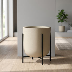 Maceta Moderna de Aluminio con Recubrimiento en Polvo, 3L, para Uso en Interiores y Exteriores, Biodegradable, Ligera, Duradera, con Orificio de Drenaje para Flores/Plantas Verdes - Product Image 2