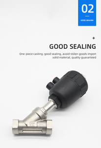 Valvola pneumatica ad angolo industriale criogenica pt in acciaio inossidabile - Product Image 3