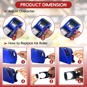 Hot bán cầm tay máy in nhanh chóng làm khô nhãn mực Maker Máy Mini Máy in màu xách tay mã QR máy in - Product Image 4