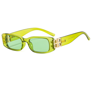 Gafas de Sol Rectangulares Estrechas Retro Y2K para Mujer, Protección UV400, Gafas de Sol Cuadradas Pequeñas para Streetwear - Product Image 2