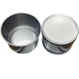 2-piece empty sauce caviar tuna beef meat fish tin can Recyclable two piece food cans oval food storage container for sale