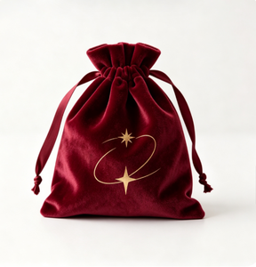 Sac à cordon en velours personnalisé avec logo imprimé, pochette en velours doux réutilisable, sac à cordon pour bijoux, emballage cosmétique - Product Image 4